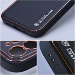 Kryt LEATHER na Samsung Galaxy S23 FE Černý