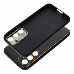 Kryt LEATHER na Samsung Galaxy S23 FE Černý