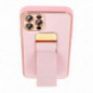 Kryt LEATHER Case Kickstand na Samsung Galaxy S24 FE Růžový