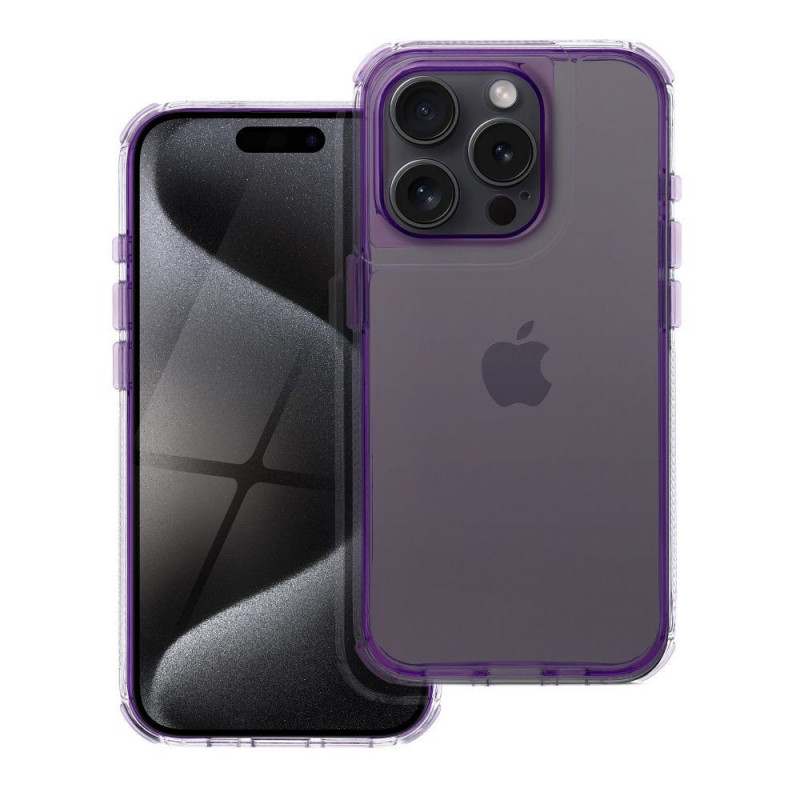 Kryt Matrix Clear na Apple iPhone 15 Světle fialová Kryt Matrix Clear na Apple iPhone 15 Světle fialová