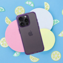 Kryt Matrix Clear na Apple iPhone 15 Světle fialová