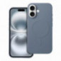 Kryt Silicone Mag Cover na Apple iPhone 16 MagSAFE  Světle modrý