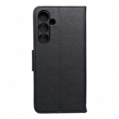 Peňaženkový obal Fancy Book na Samsung Galaxy S24 FE Černý