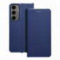 Peněženkové pouzdro LUNA Book Carbon na Samsung Galaxy S24 FE Uhlíkové vlákno, Elegantní  Modrý