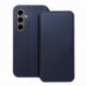 Peněženkové pouzdro Dual Pocket book na Samsung Galaxy S24 FE Tmavší modrý