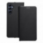 Peněženkové pouzdro LUNA Book Carbon na Samsung Galaxy A16 Uhlíkové vlákno, Elegantní  Černý