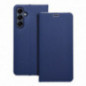 Peněženkové pouzdro LUNA Book Carbon na Samsung Galaxy A16 Uhlíkové vlákno, Elegantní  Modrý