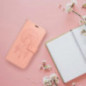 Peněženkové pouzdro MEZZO Book na Samsung Galaxy A16 Světle broskvový