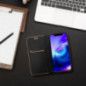 Peněženkové pouzdro LUNA Book Gold na Apple iPhone 16 Elegantní  Černý