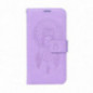 Peněženkové pouzdro MEZZO Book na Apple iPhone 16 Lapač snů  Fialový (Purple)