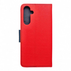 Peňaženkový obal Fancy Book na Samsung Galaxy A16 Červený / Námořnická modrá