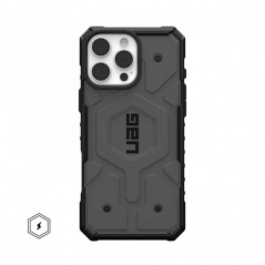 Kryt Urban Armor Gear Pathfinder na Apple iPhone 16 Pro Max Prémiové pouzdro  MagSAFE  Stříbrný