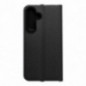 Peněženkové pouzdro LUNA Book Carbon na Samsung Galaxy S25 Uhlíkové vlákno, Elegantní  Černý