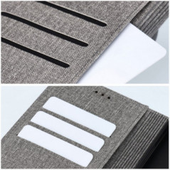 Peněženkové pouzdro GOMMA na XIAOMI Redmi 13C Elegantní  Šedý