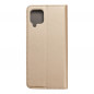 Peněženkové pouzdro Smart Case Book na Samsung Galaxy A12 Zlatý