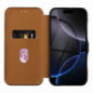 Peněženkové pouzdro FOLIO Side Magnet na Apple iPhone 16 Elegantní, Karbonový vzor Hnědý Peněženkové pouzdro FOLIO Side Magnet na Apple iPhone 16 Elegantní, Karbonový vzor Hnědý