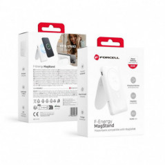 Forcell Power bank F-ENERGY F10K2 MagStand PD QC3.0 5A 20W 10000 mAh bílá