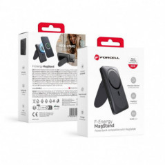 Forcell Power bank F-ENERGY F10K2 MagStand PD QC3.0 5A 20W 10000 mAh černá