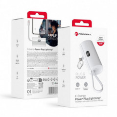 Forcell Power bank F-ENERGY Power Plug F5K3 PD 20W 5000 mAh bílá