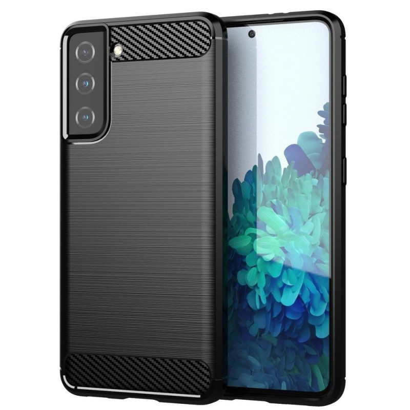 Kryt Carbon na Samsung Galaxy S21 Plus 5G Elegantní  Černý