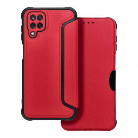 Peněženkové pouzdro Razor Book na Samsung Galaxy M12 Uhlíkové vlákno, Karbonový vzor