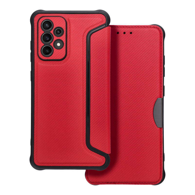 Peněženkové pouzdro Razor Book na Samsung Galaxy A52s 5G Uhlíkové vlákno, Karbonový vzor