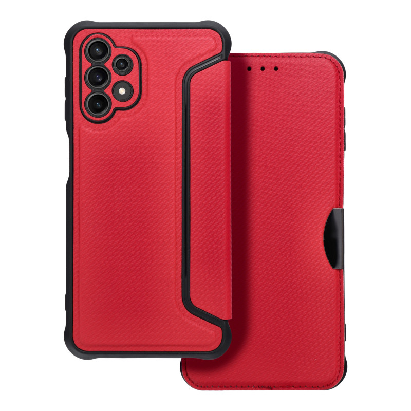 Peněženkové pouzdro Razor Book na Samsung Galaxy A13 LTE Uhlíkové vlákno, Karbonový vzor