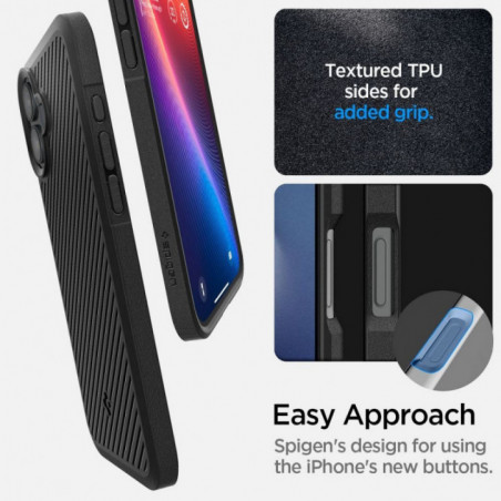 Tvrzený kryt Spigen Armor na Apple iPhone 16 Černý