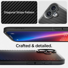Tvrzený kryt Spigen Armor na Apple iPhone 16 Černý