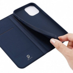 Kryt Dux Ducis LEATHER na Apple iPhone 13 Pro Modrý