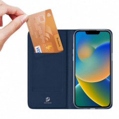 Kryt Dux Ducis LEATHER na Apple iPhone 14 Plus Modrý