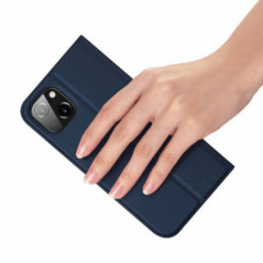 Kryt Dux Ducis LEATHER na Apple iPhone 14 Plus Modrý