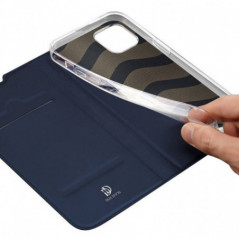Kryt Dux Ducis LEATHER na Apple iPhone 14 Plus Modrý