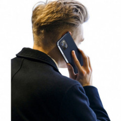 Kryt Dux Ducis LEATHER na Apple iPhone 15 Plus Modrý
