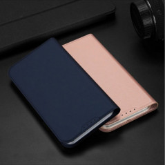 Kryt Dux Ducis LEATHER na Apple iPhone 15 Plus Modrý