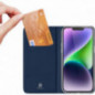 Kryt Dux Ducis LEATHER na Apple iPhone 15 Plus Modrý
