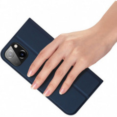 Kryt Dux Ducis LEATHER na Apple iPhone 15 Plus Modrý