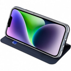 Kryt Dux Ducis LEATHER na Apple iPhone 15 Plus Modrý
