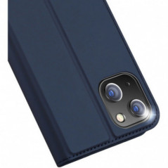 Kryt Dux Ducis LEATHER na Apple iPhone 15 Plus Modrý