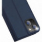Kryt Dux Ducis LEATHER na Apple iPhone 15 Plus Modrý