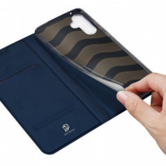 Kryt Dux Ducis LEATHER na Samsung Galaxy A34 Modrý