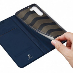 Kryt Dux Ducis LEATHER na Samsung Galaxy S23 5G Modrý