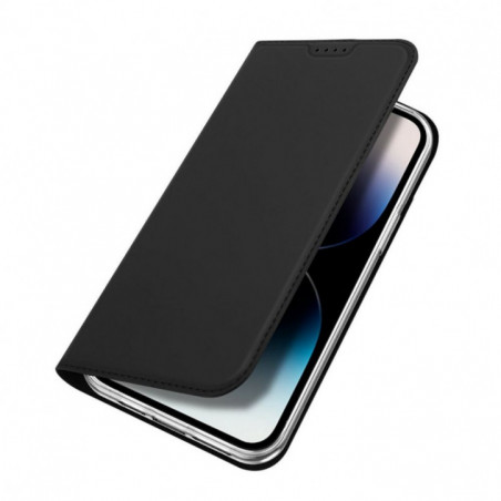 Kryt Dux Ducis LEATHER na Apple iPhone 15 Pro Max Černý