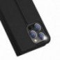 Kryt Dux Ducis LEATHER na Apple iPhone 15 Pro Max Černý