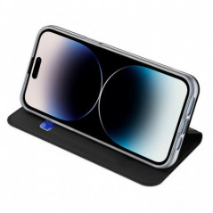 Kryt Dux Ducis LEATHER na Apple iPhone 15 Pro Max Černý
