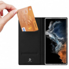 Kryt Dux Ducis LEATHER na Samsung Galaxy S23 Ultra 5G Černý