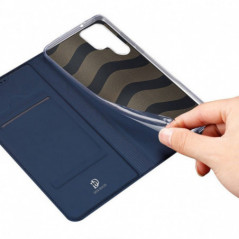 Kryt Dux Ducis LEATHER na Samsung Galaxy S23 Ultra 5G Modrý