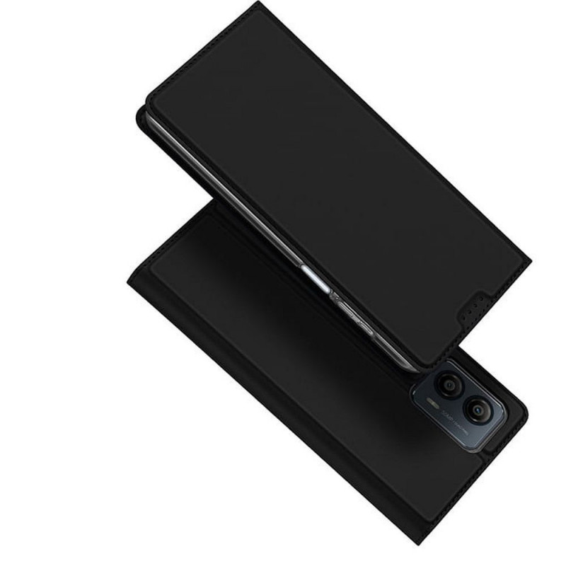 Kryt Dux Ducis LEATHER na Motorola Moto G53 5G Černý
