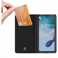 Kryt Dux Ducis LEATHER na Motorola Moto G53 5G Černý
