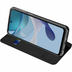 Kryt Dux Ducis LEATHER na Motorola Moto G53 5G Černý